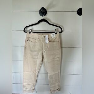 J.Crew Slouchy Boyfriend Jeans Natural Tan High Rise JCrew Boyfriend Size 25 NWT